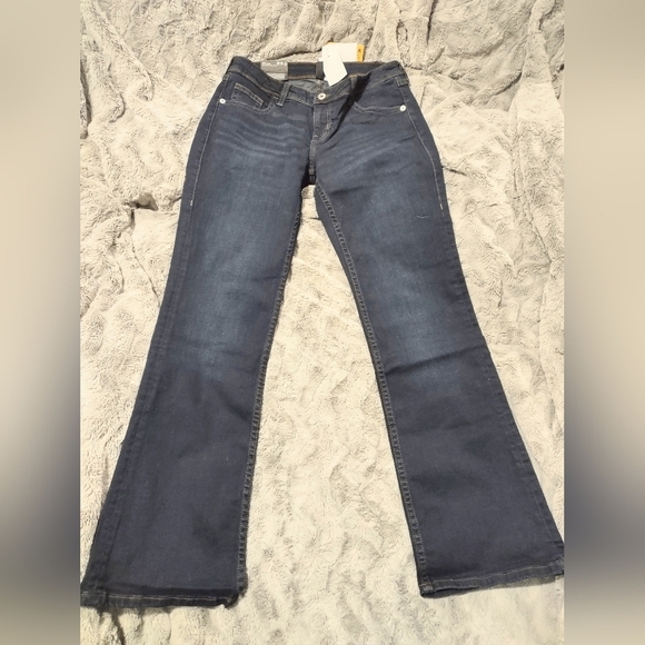 NWT Dividend‎ Flare Low Waist Jeans size 10 Dark Blue - Picture 12 of 13